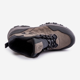 News Zapatos trekking de hombre con cordones y aislamiento gris Zerista 4