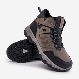 News Zapatos trekking de hombre con cordones y aislamiento gris Zerista 5