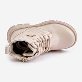 Botines infantiles aislantes con cremallera fabricados en ecopiel, Beige Liotira 3