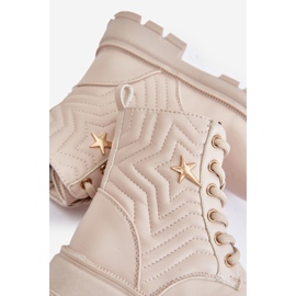 Botines infantiles aislantes con cremallera fabricados en ecopiel, Beige Liotira 5