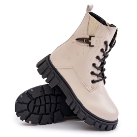 News Botines de niña aislantes con cremallera y adorno, beige Zinnirella 5