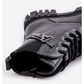 News Botines de niña aislantes con cremallera y adorno, Negro Zinnirella 5