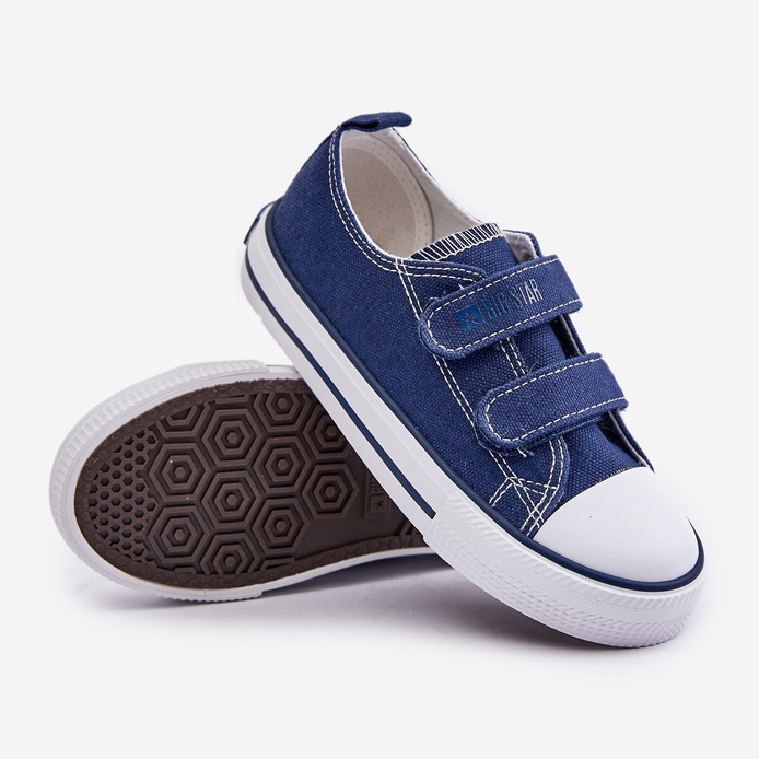 Zapatillas Infantiles Velcro Big Star OO374010 Azul Marino 2
