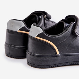Zapatillas Deportivas Para Niños Fabricadas En Piel Ecológica Con Velcro Big Star OO374004 Negro 4