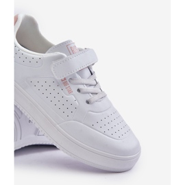 Zapatillas Infantiles Fabricadas En Piel Ecológica Con Velcro Big Star OO374005 Blanco 4