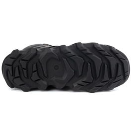 Olivier Botas de invierno con aislamiento de cuero para hombre 151KZ, negro 7