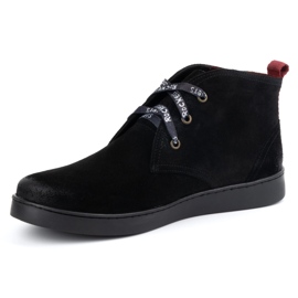 Botas Chukka de piel para hombre con aislamiento KAMPOL 110/35 negro 1