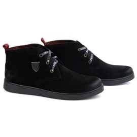 Botas Chukka de piel para hombre con aislamiento KAMPOL 110/35 negro 2