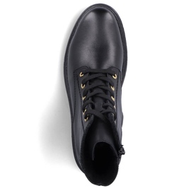 Botas de mujer cómodas de piel con aislamiento negro Rieker Z2841-00 2 Botas de mujer cómodas de piel con aislamiento negro Rieker Z2841-00 2