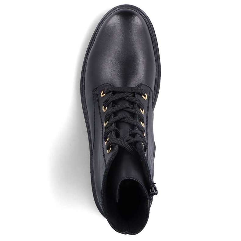 Botas de mujer cómodas de piel con aislamiento negro Rieker Z2841-00 2 Botas de mujer cómodas de piel con aislamiento negro Rieker Z2841-00 2