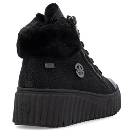 Botas cuña mujer impermeables negras Rieker N2505-00 negro 1 Botas cuña mujer impermeables negras Rieker N2505-00 negro 1