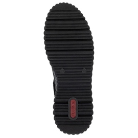 Botas cuña mujer impermeables negras Rieker N2505-00 negro 3