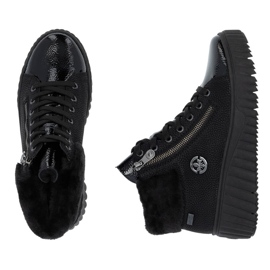 Botas cuña mujer impermeables negras Rieker N2505-00 negro 4