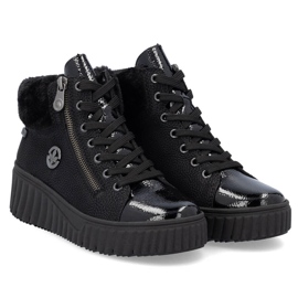 Botas cuña mujer impermeables negras Rieker N2505-00 negro 6