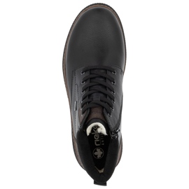 Botines aislantes impermeables de piel para hombre, negro Rieker B3343-00 11