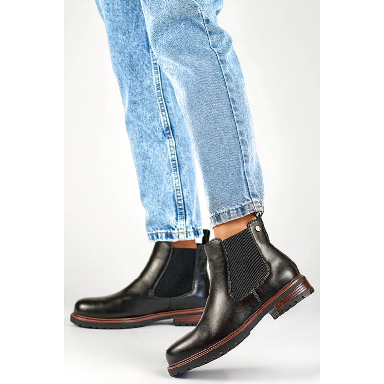 Botas Chelsea con aislamiento para mujer, negras GD-WL71B negro 2