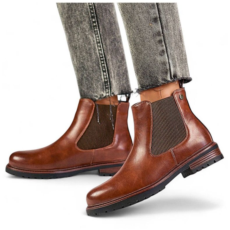 Botas Chelsea con aislamiento para mujer, marrón, GD-WL71C 1