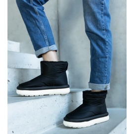 Botas de nieve cálidas negras con plataforma Cores. negro 1