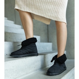 Botas de nieve aislantes negras con puño Caellita negro 1
