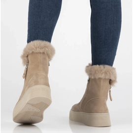 Filippo DBT6484/24 Botas plataforma piel beige 7