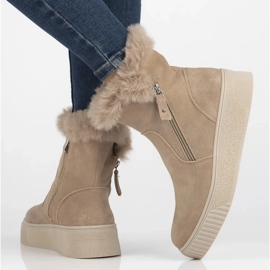 Filippo DBT6484/24 Botas plataforma piel beige 8
