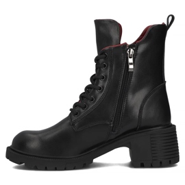 Filippo DBT6501/24 Bk Botines de piel con tacón alto, negro 3