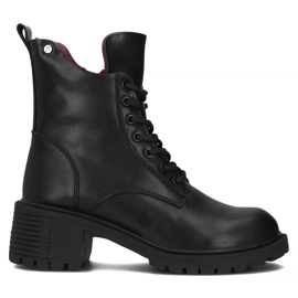 Filippo DBT6501/24 Bk Botines de piel con tacón alto, negro 5