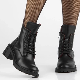 Filippo DBT6501/24 Bk Botines de piel con tacón alto, negro 9