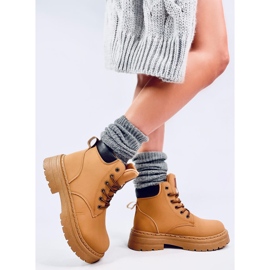 Botas madera mujer Kellers Camel marrón 1
