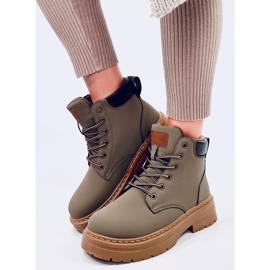 Botas de madera de mujer Kellers Green verde 2