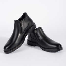 Zapatos de hombre fabricados en piel ecológica. negro 3
