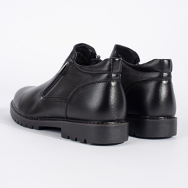 Zapatos de hombre fabricados en piel ecológica. negro 1
