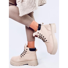 Kellers Botas madera mujer Beige 4