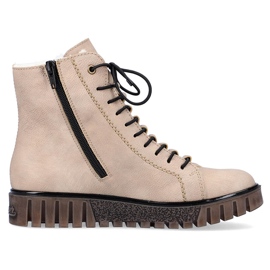Botas cómodas de mujer con aislamiento beige Rieker Y3420-60 12