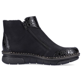 Cómodas botas de mujer con aislamiento negro Rieker negro 73355-00 15