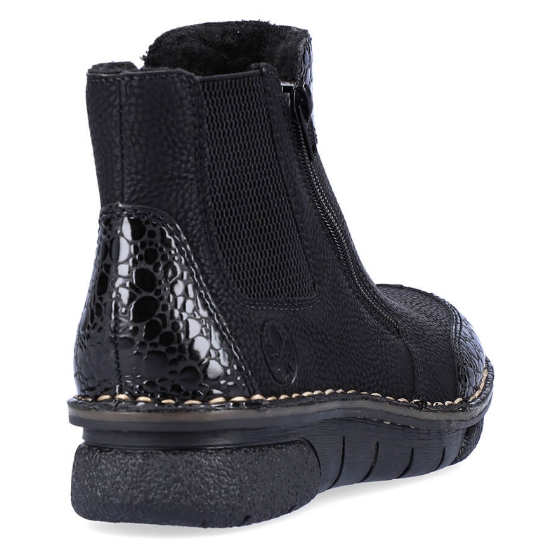 Cómodas botas de mujer con aislamiento negro Rieker negro 73355-00 1 Cómodas botas de mujer con aislamiento negro Rieker negro 73355-00 1