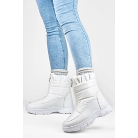 Botas de nieve de mujer con cremallera, blancas 3555-2-W blanco 1