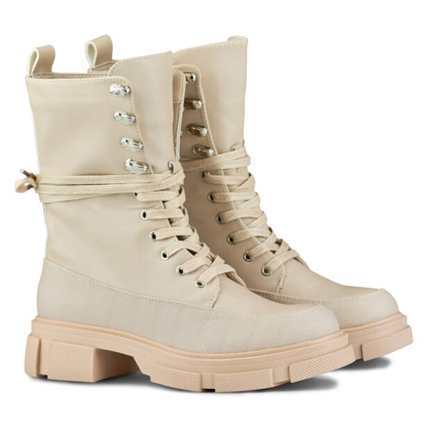 Botines sin aislamiento para mujer, beige JH21-31BE 2
