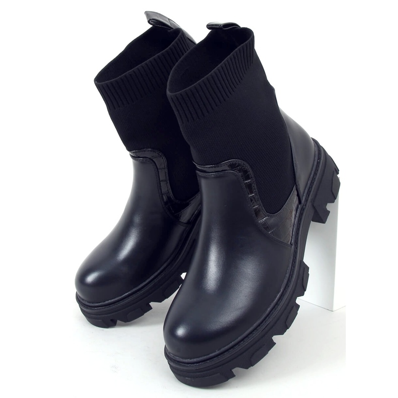 Botas con parte superior tipo calcetín Sonoria Black negro 1 Botas con parte superior tipo calcetín Sonoria Black negro 1