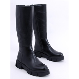 Botas de mujer con suela gruesa Baker Black negro 4
