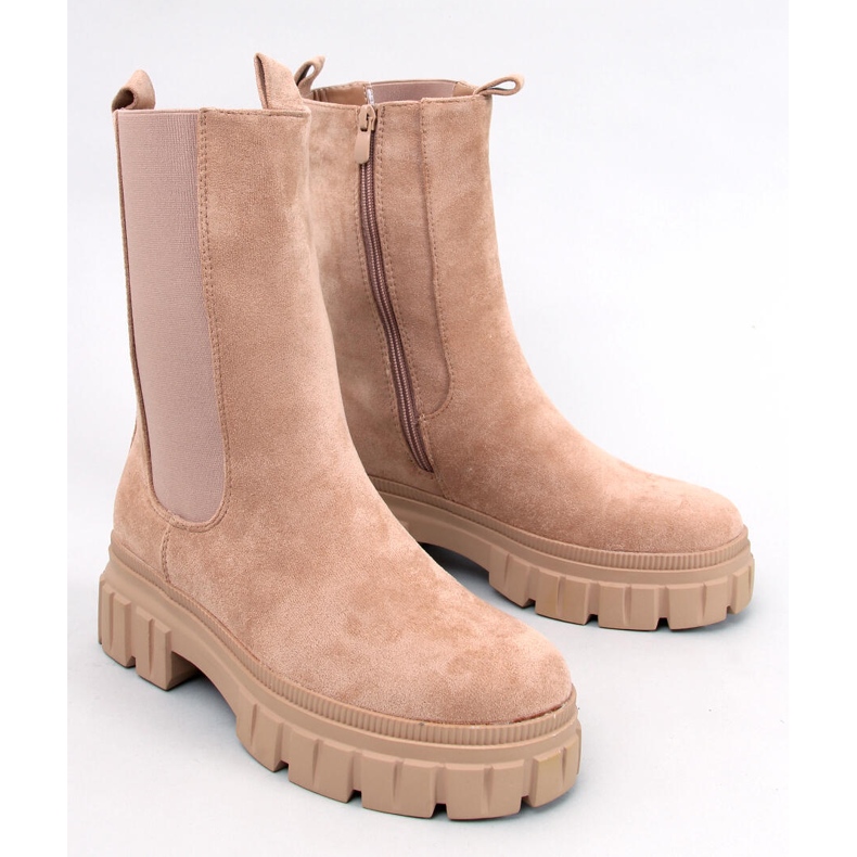 Botas Chelsea Dowel en color caqui beige 1