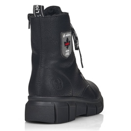 Botas cómodas impermeables para mujer negras Rieker X3410-00 negro 14