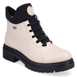 Botas isotérmicas mujer impermeables y cómodas beige Rieker Y3163-60 14