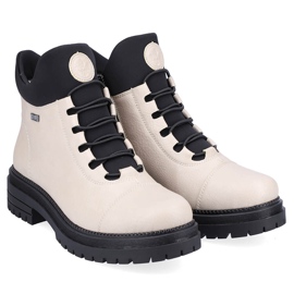 Botas isotérmicas mujer impermeables y cómodas beige Rieker Y3163-60 4