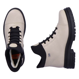 Botas isotérmicas mujer impermeables y cómodas beige Rieker Y3163-60 5