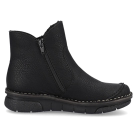 Botas de mujer cómodas con aislamiento negro Rieker 73357-00 1