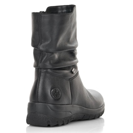 Botines de mujer de piel impermeable con aislamiento de lana Rieker Tex Z7193-00 negro 2 Botines de mujer de piel impermeable con aislamiento de lana Rieker Tex Z7193-00 negro 2