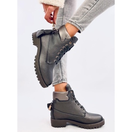 Botas con candado Glenn D.GREY gris 5
