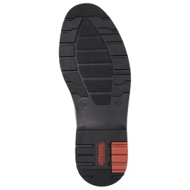 Botas de hombre cómodas de piel forradas de lana, marrón Rieker 10502-25 2