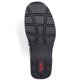 Botines aislantes de piel para hombre con cremalleras, negro Rieker 05398-00 1 Botines aislantes de piel para hombre con cremalleras, negro Rieker 05398-00 1